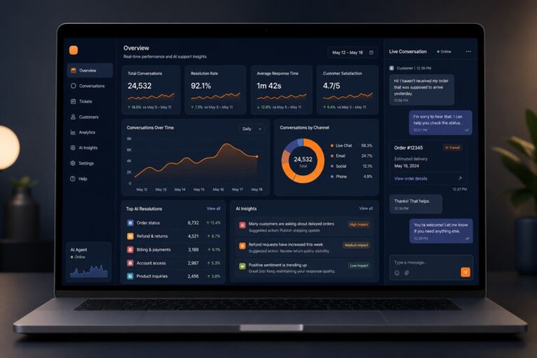 AI customer support project preview